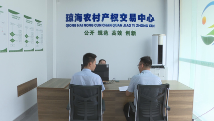 瓊海市農村產權交易服務中心揭牌成立，控股公司助力鄉村振興